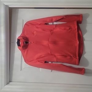 Women's M Orange/Red The North Face Fleece Zip-Up
